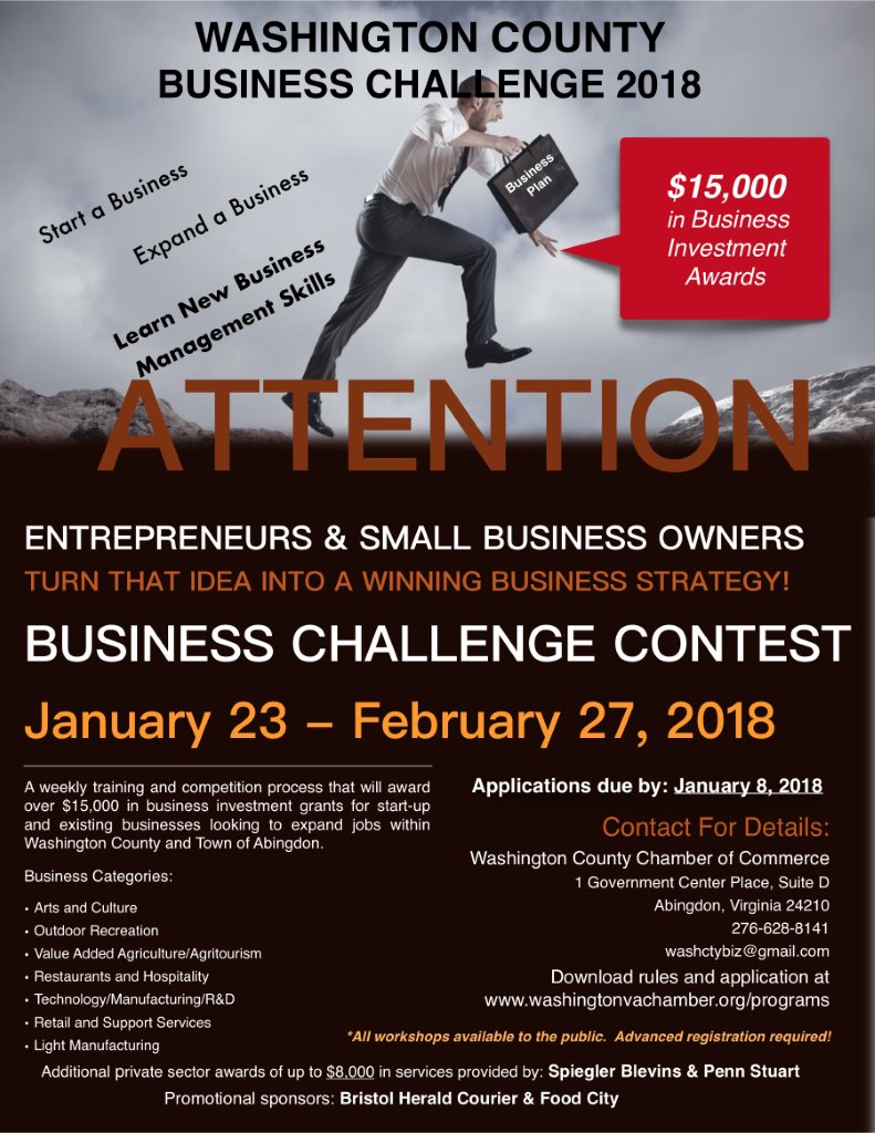 business challenge washington county va chamber of commerce washington flyer va